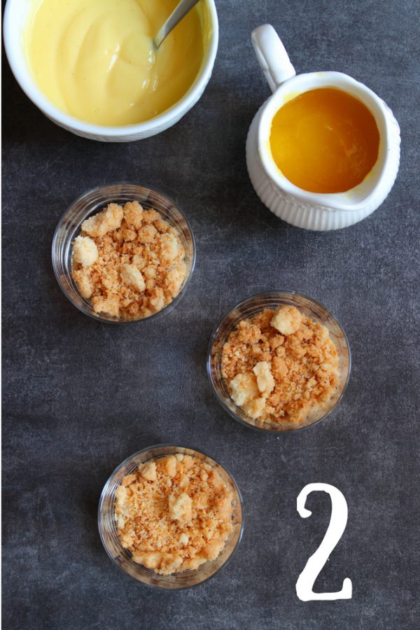 Crumble al cocco-step by step